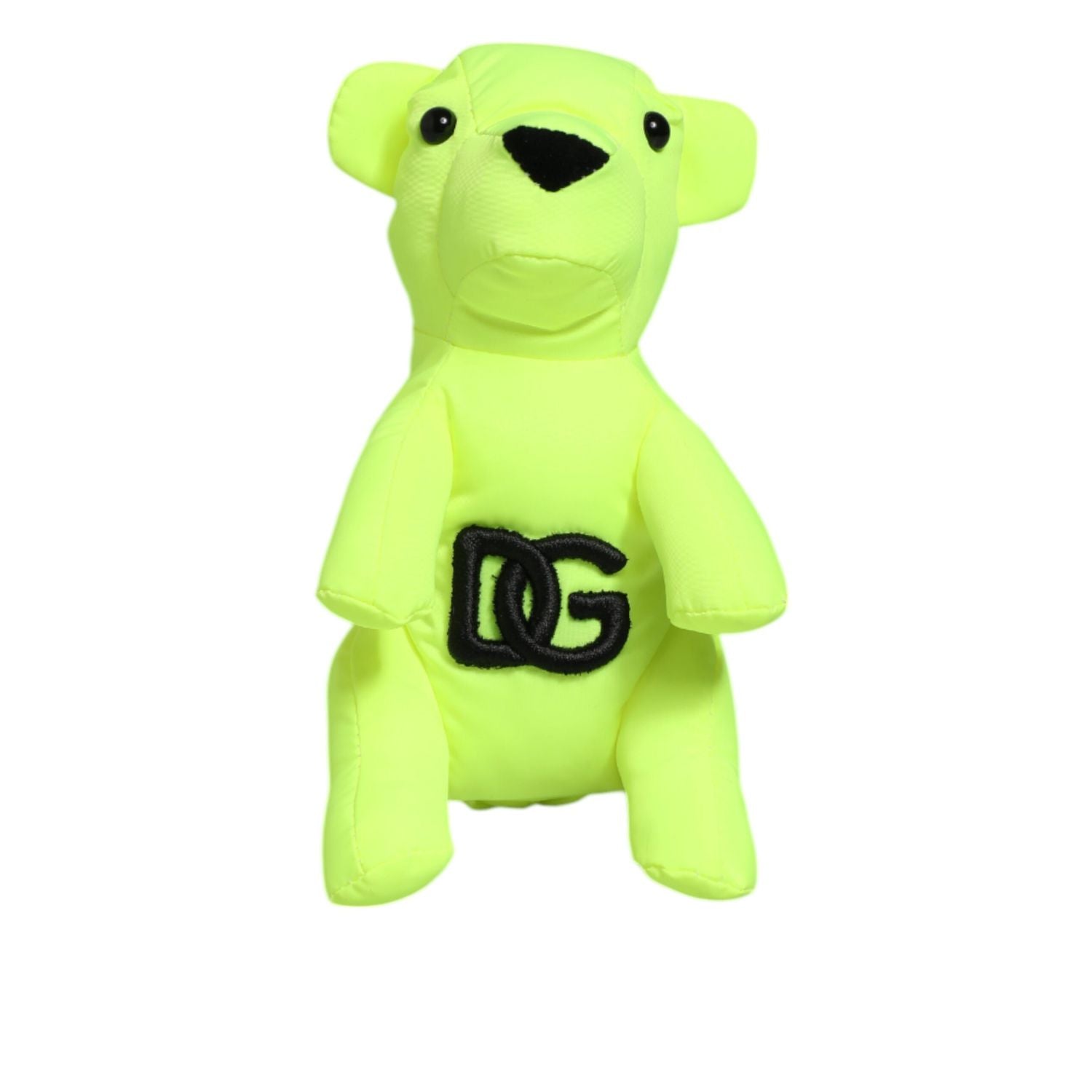 Dolce & Gabbana Neon Green Bear Embroidered Logo Men Keychain Clasp  Keyring