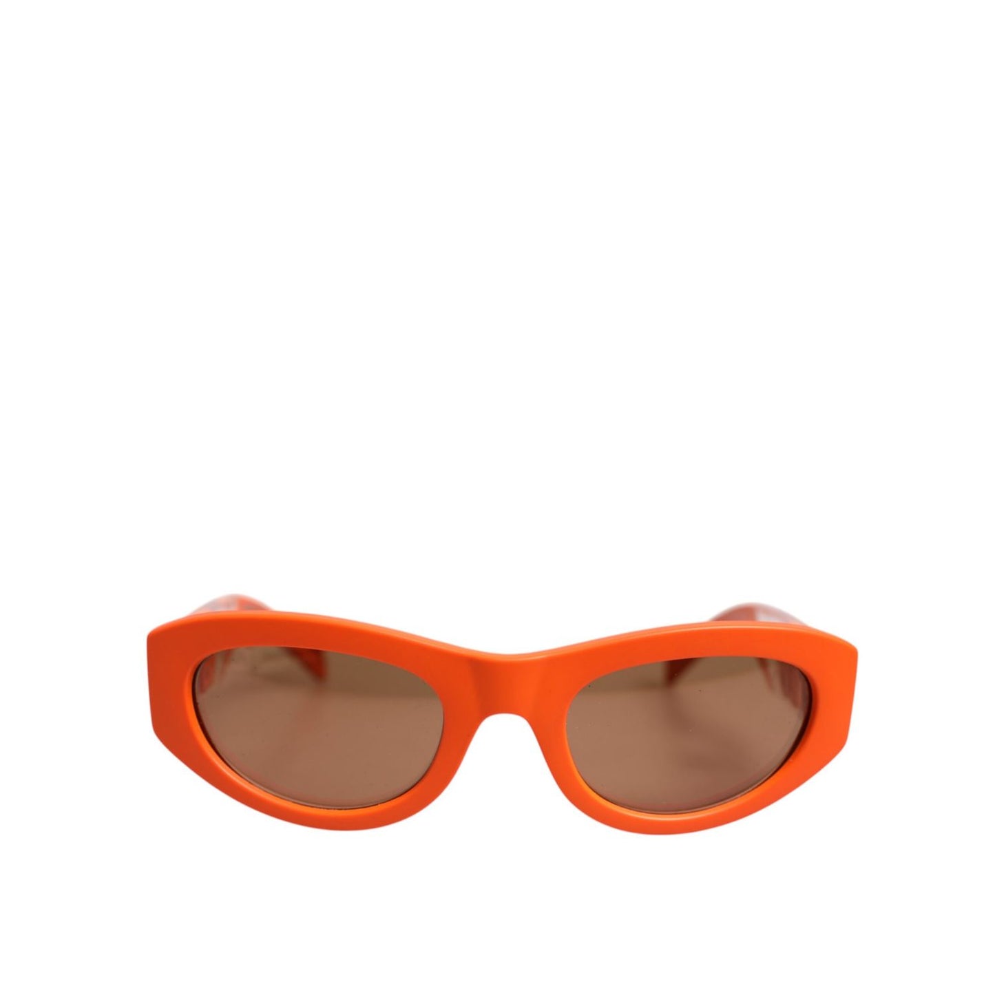 Dolce & Gabbana Orange Reborn To Live Oval Frame Logo Eyewear Sunglasses