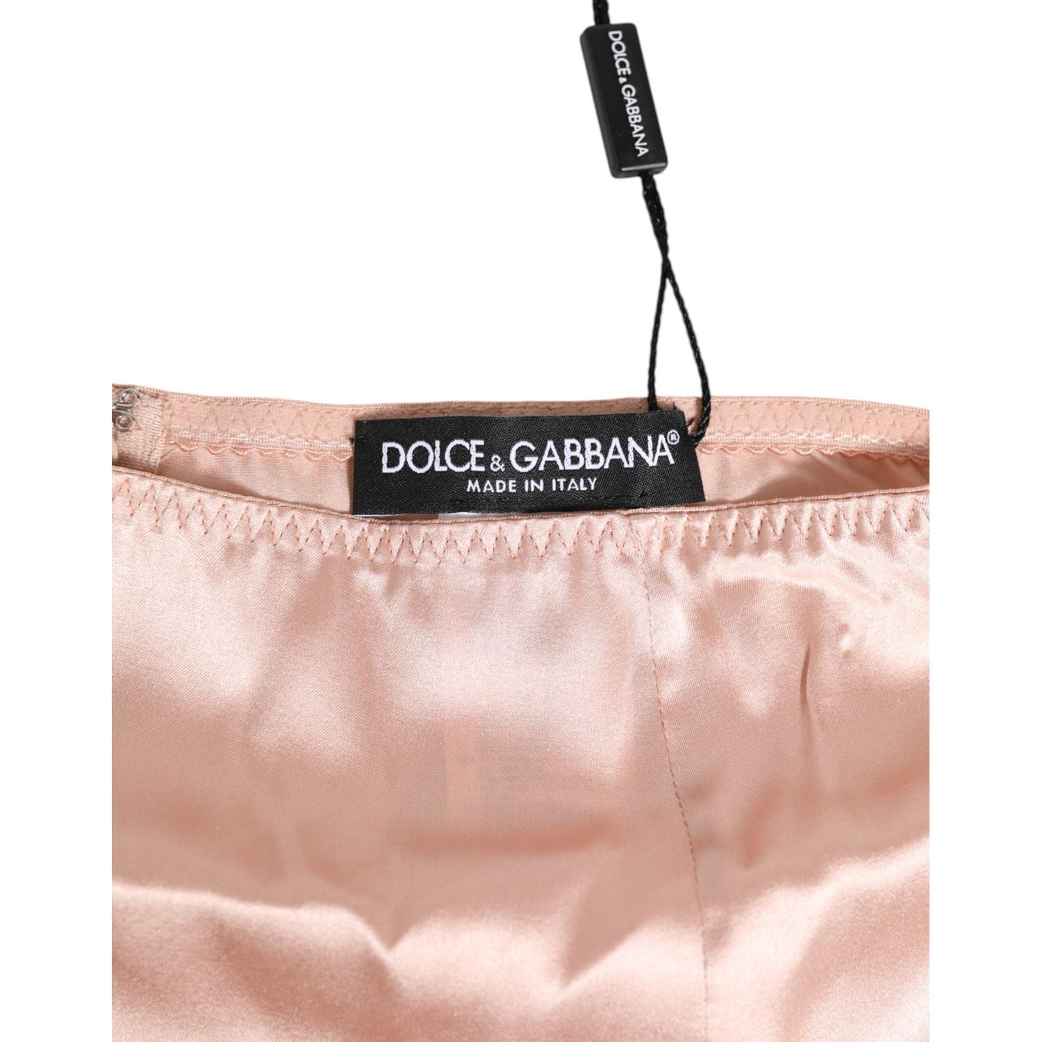 Dolce & Gabbana Pink Acetate High Waist Shorts Panty Underwear