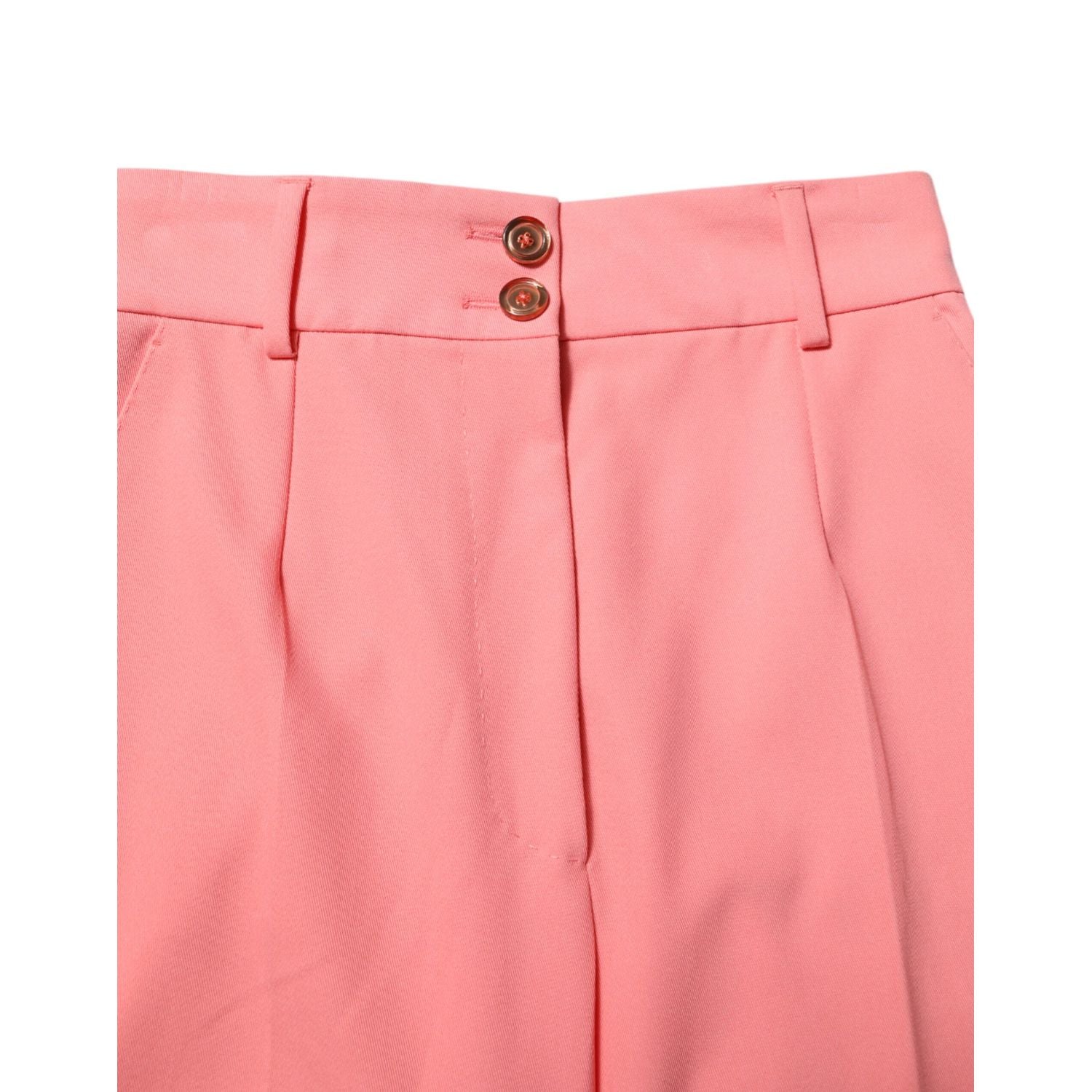 Dolce & Gabbana Pink High Waist Tapered Dress Pants