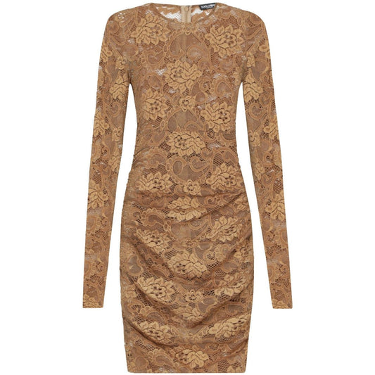 Dolce & Gabbana Short floral lace dress
