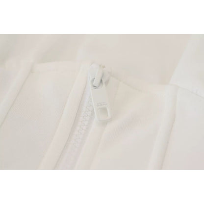 Dolce & Gabbana White Cotton Corset Stretch Top T-shirt