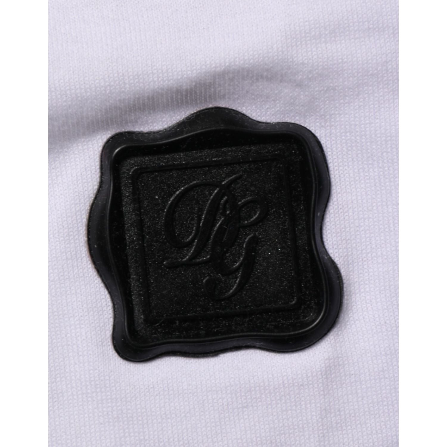 Dolce & Gabbana White Cotton Logo Patch Crew Neck  T-shirt