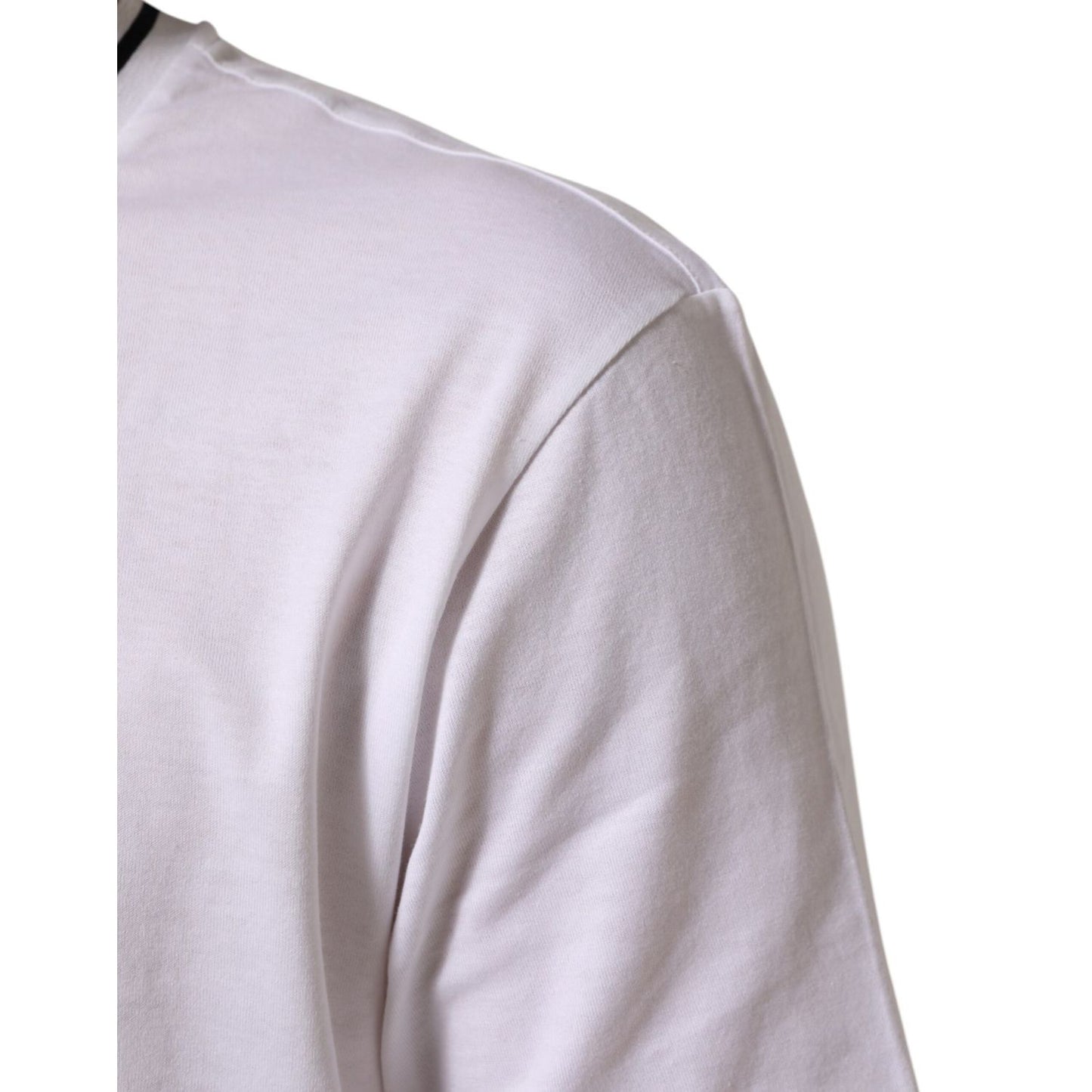 Dolce & Gabbana White Sacred Heart Short Sleeve Men T-shirt