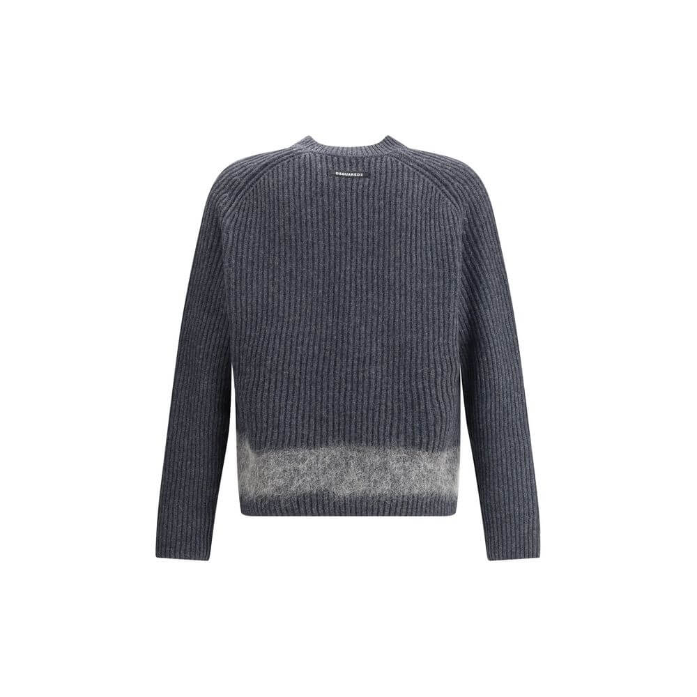 Dsquared² Gray Wool Sweatshirt