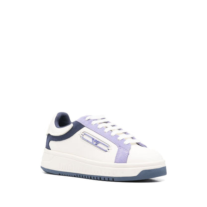 EMPORIO ARMANI EXCLUSIVE Emporio Armani Leather sneakers with suede details and eagle plate