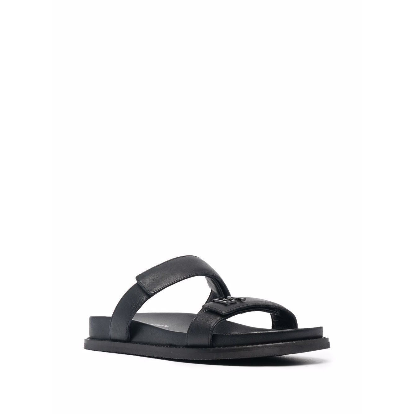EMPORIO ARMANI EXCLUSIVE Emporio Armani double-strap leather sandals