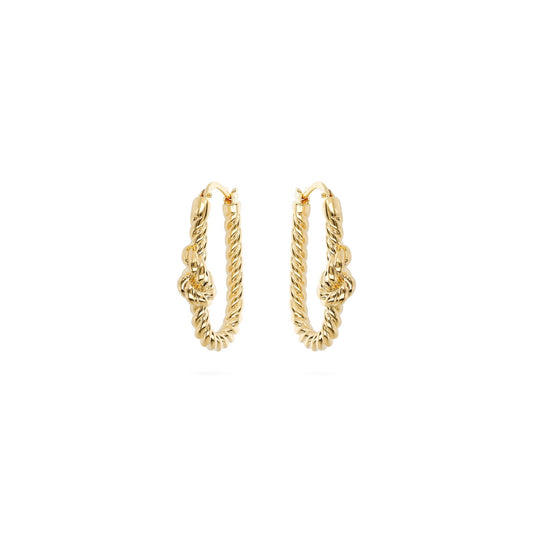 ETRUSCA JEWELS JEWELRY Mod. WSET00731.YG gold hoop earrings