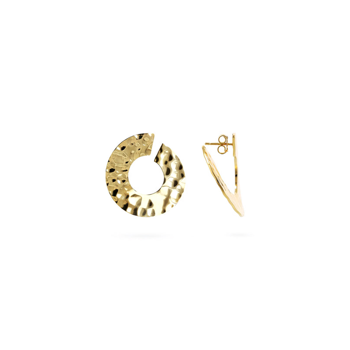ETRUSCA JEWELS JEWELRY Mod. WSET00767.YG gold textured earrings