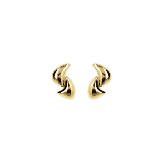 ETRUSCA JEWELS JEWELRY Mod. WSET00794.YG gold earrings set against a white background