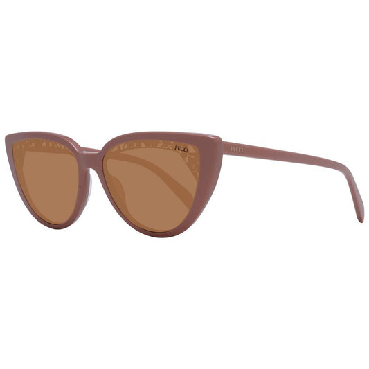 Emilio Pucci Emilio Pucci Pink Women Sunglasses Gender Women Main color Rose Frame color Rose Frame material Plastic Rim Style Full-Rim Lenses Color Brown Lenses Material Plastic Lenses Effect None Lenses width 58 Size 58-17-140 Lenses Height 45 Bridge wi