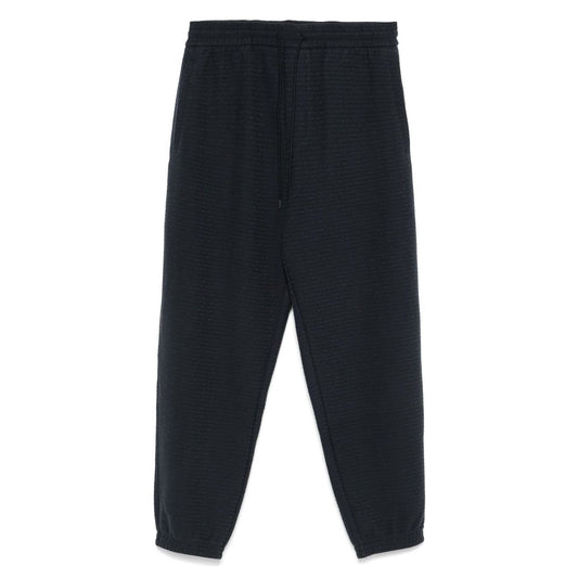 Emporio Armani ASV Lyocell blend jersey joggers with all-over lettering