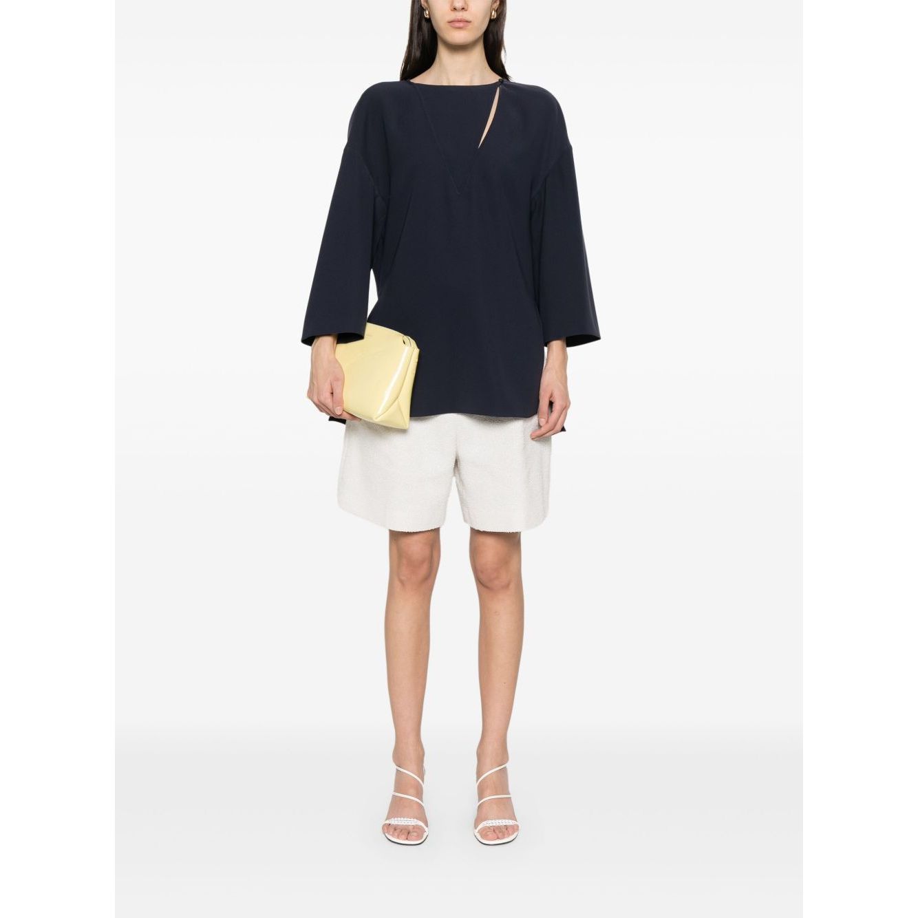 Emporio Armani cady blouse