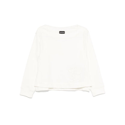 Emporio Armani logo embroidered sweatshirt