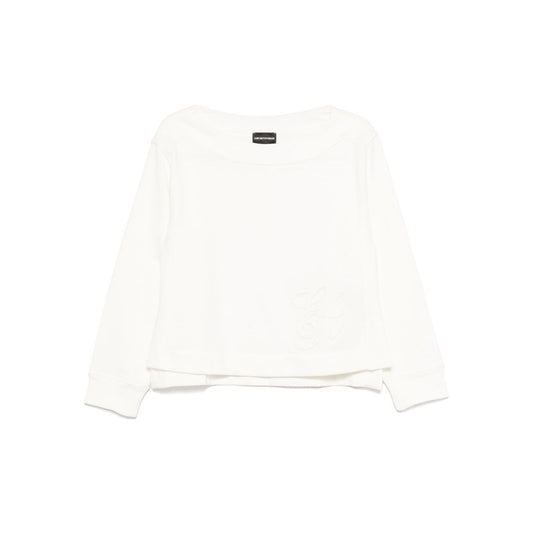 Emporio Armani logo embroidered sweatshirt