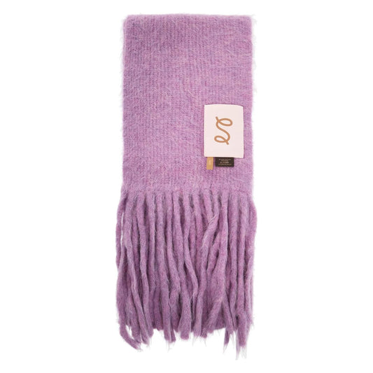 SEFR fuzzy scarf Scarves Hats & Gloves SEFR Rosy Brown