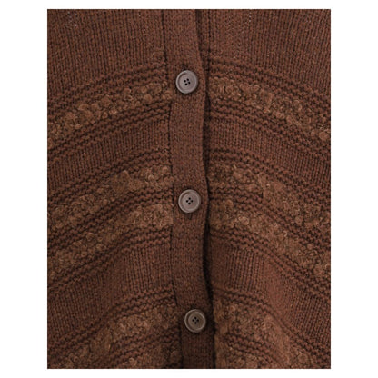Fabiana Filippi Brown Camel Hair  Cardigan