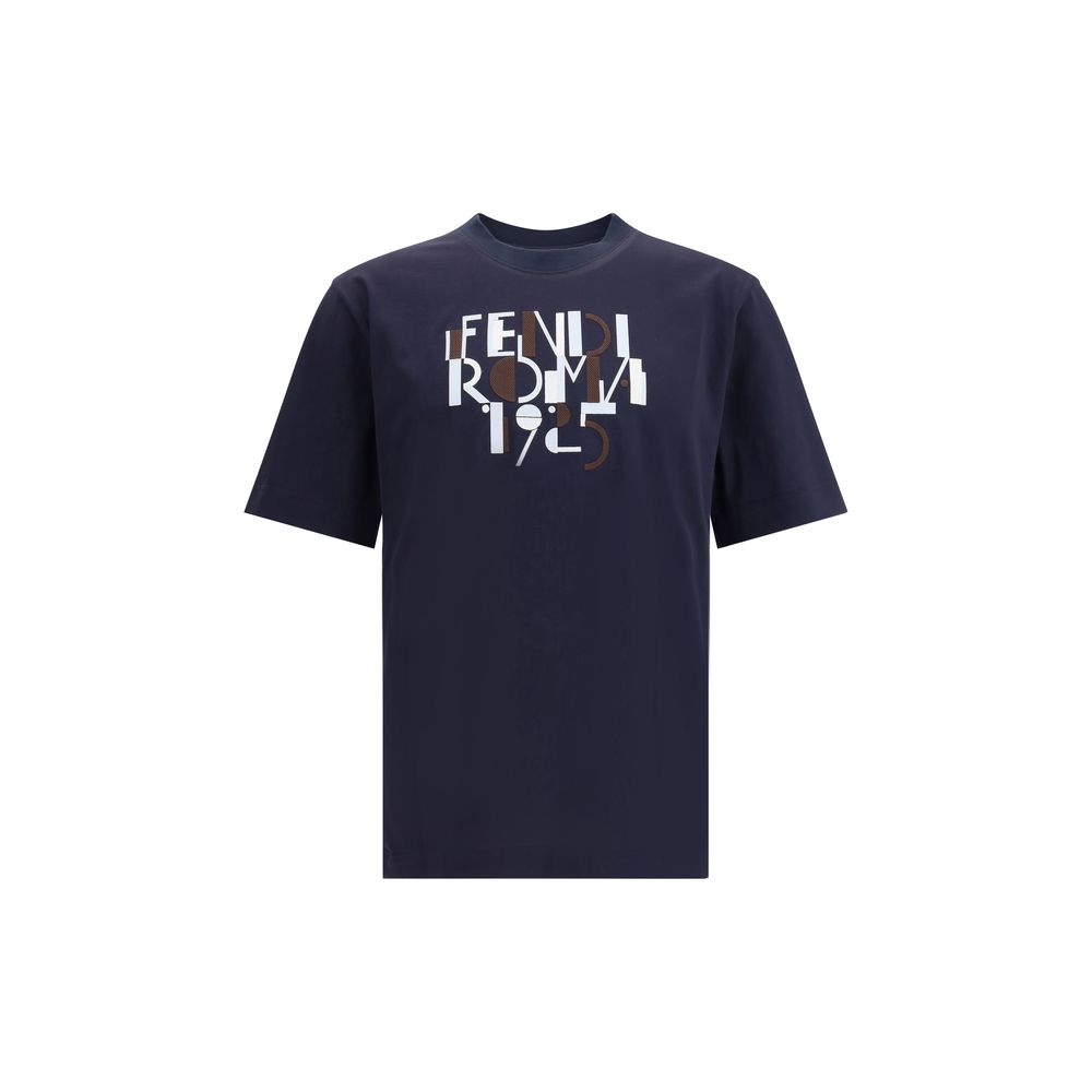 Fendi Blue Cotton T-Shirt