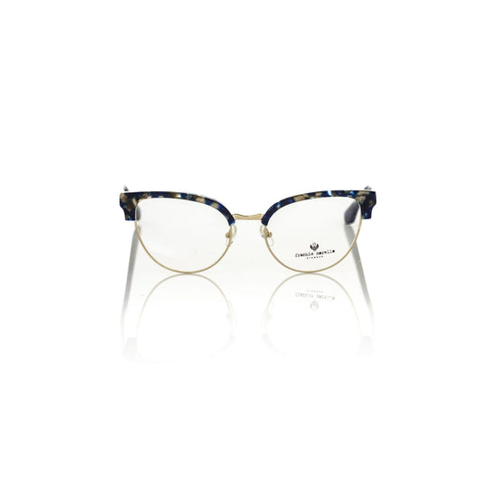 Frankie Morello Blue Metallic Women's Eyeglass Frame