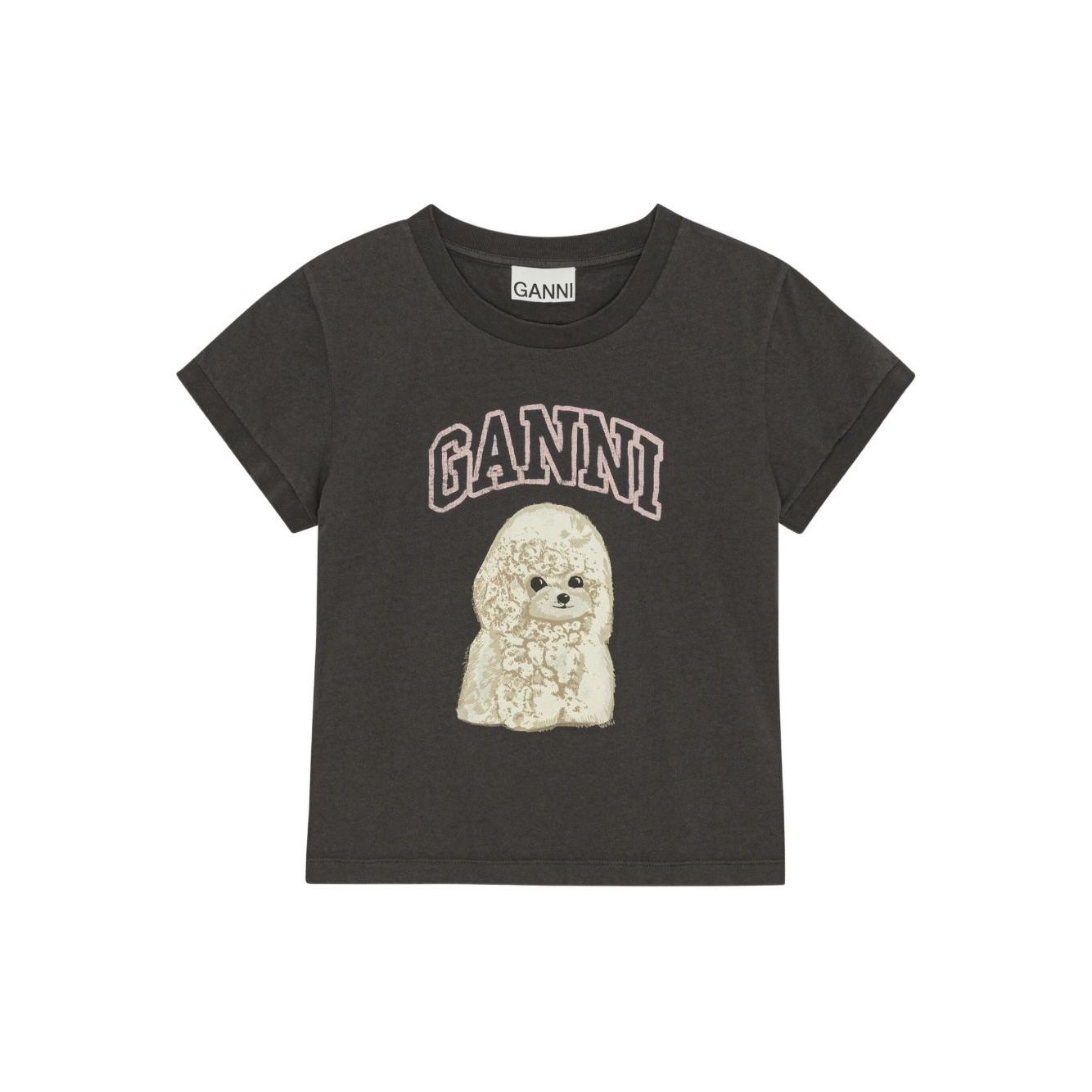 GANNI T-shirts and Polos Grey Topwear