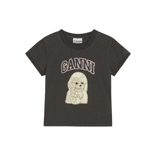 GANNI T-shirts and Polos Grey Topwear