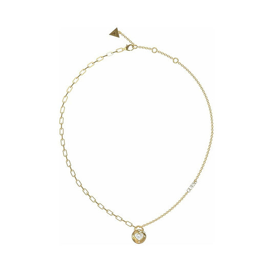 Elegant necklace from GUESS JEWELS JEWELRY Mod. JUBN03350JWYGT-U with a gold chain and a diamond pendant.