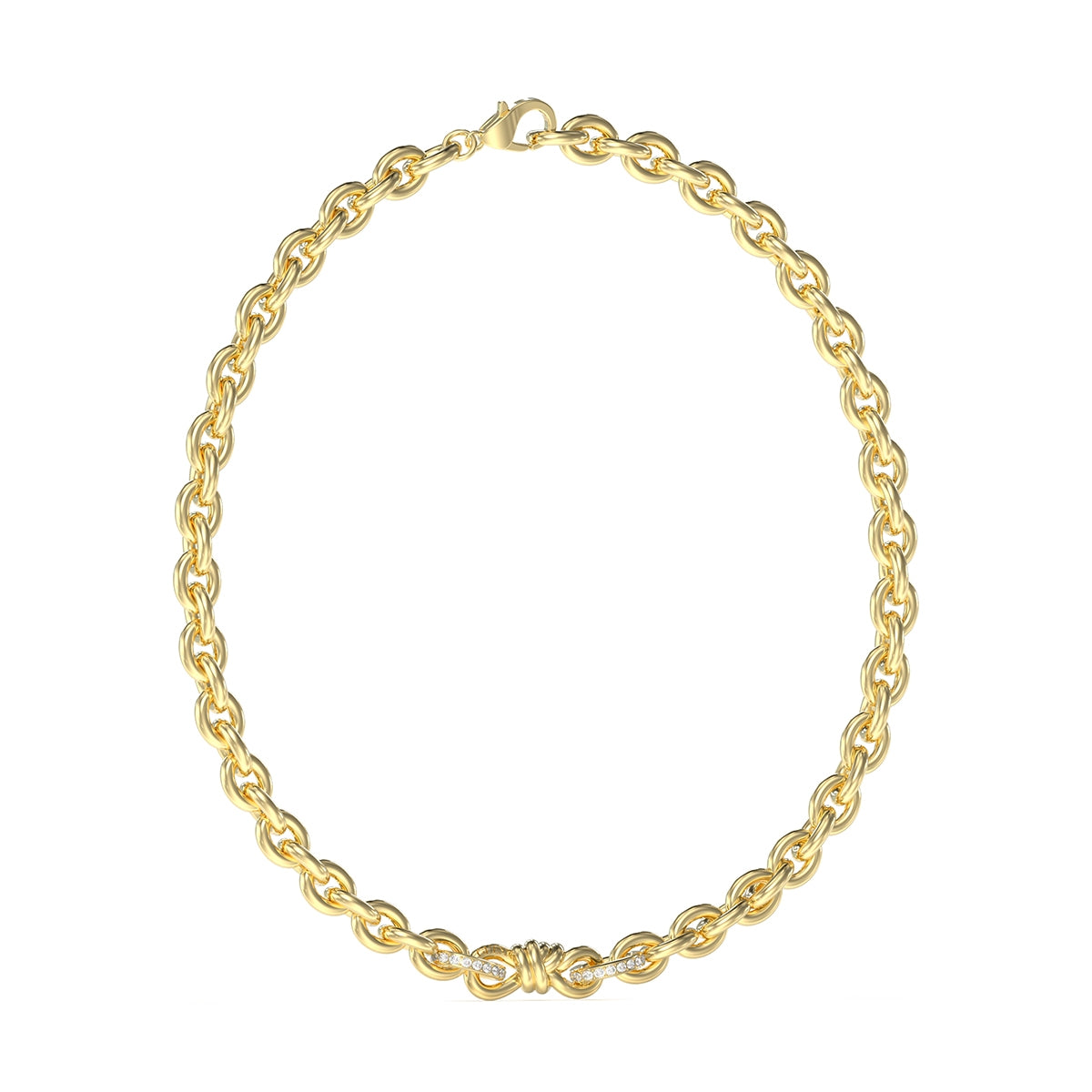GUESS JEWELS JEWELRY Mod. JUBN04005JWYGT-U elegant gold chain necklace