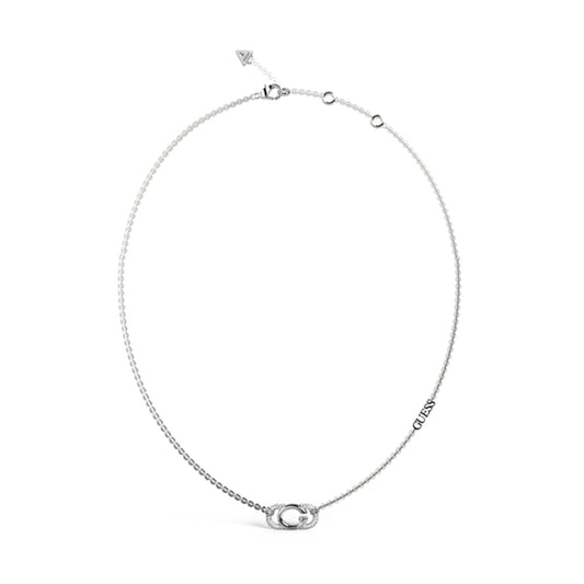 GUESS JEWELS JEWELRY Mod. JUBN04509JWRHT-U dainty necklace with delicate pendant.