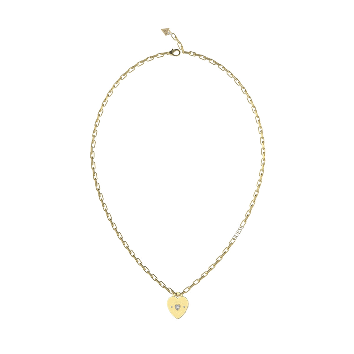 GUESS JEWELS JEWELRY Mod. JUBN05060JWYGT-U gold heart necklace with chain