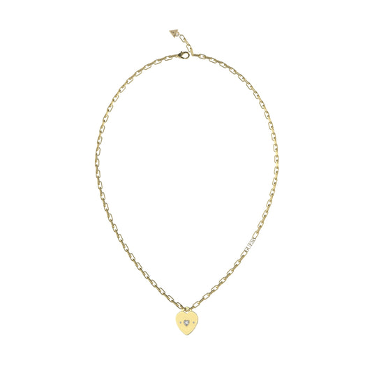 GUESS JEWELS JEWELRY Mod. JUBN05060JWYGT-U gold heart necklace with chain