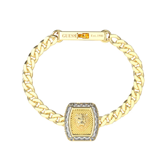 GUESS JEWELS JEWELRY Mod. JUMB05009JWYGS gold bracelet with chain design and gold clasp
