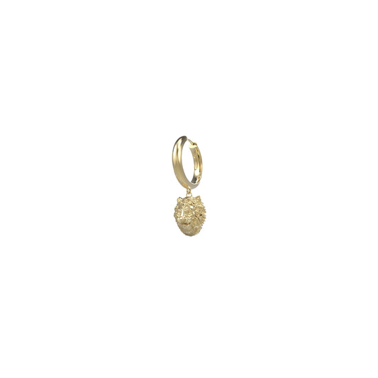 GUESS JEWELS JEWELRY Mod. JUME01304JWYGT-U gold hoop earring with lion charm