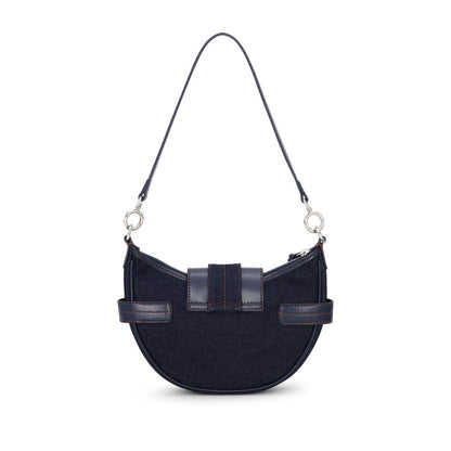 Ganni Buckle small denim cross-body bag Shoulder