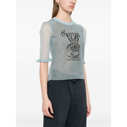 Ganni Bunny-detail top Topwear
