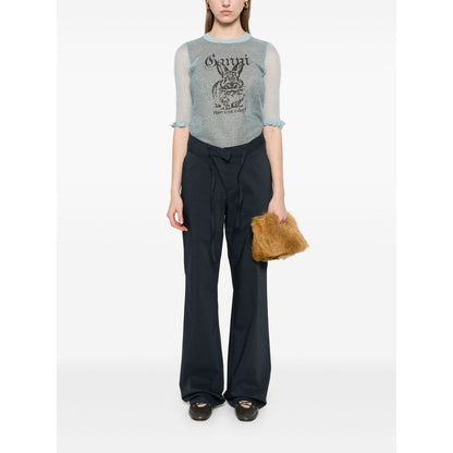 Ganni Bunny-detail top Topwear