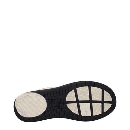 Sole view of Givenchy Beige Fabric Chunky Sneakers showcasing rubber sole with unique pattern and brand logo detail.