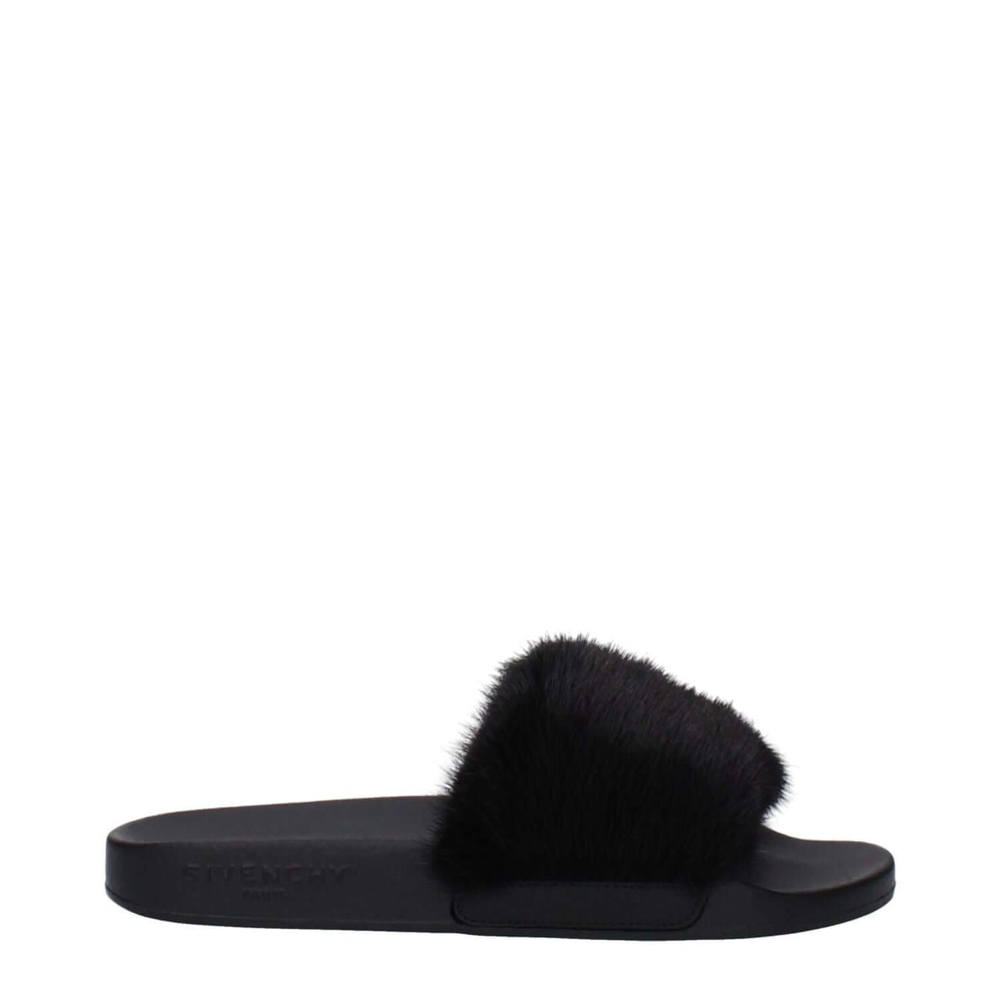 Givenchy Black Cotton Slippers