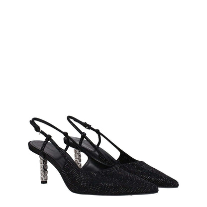 Givenchy Black Fabric High Heel Pumps