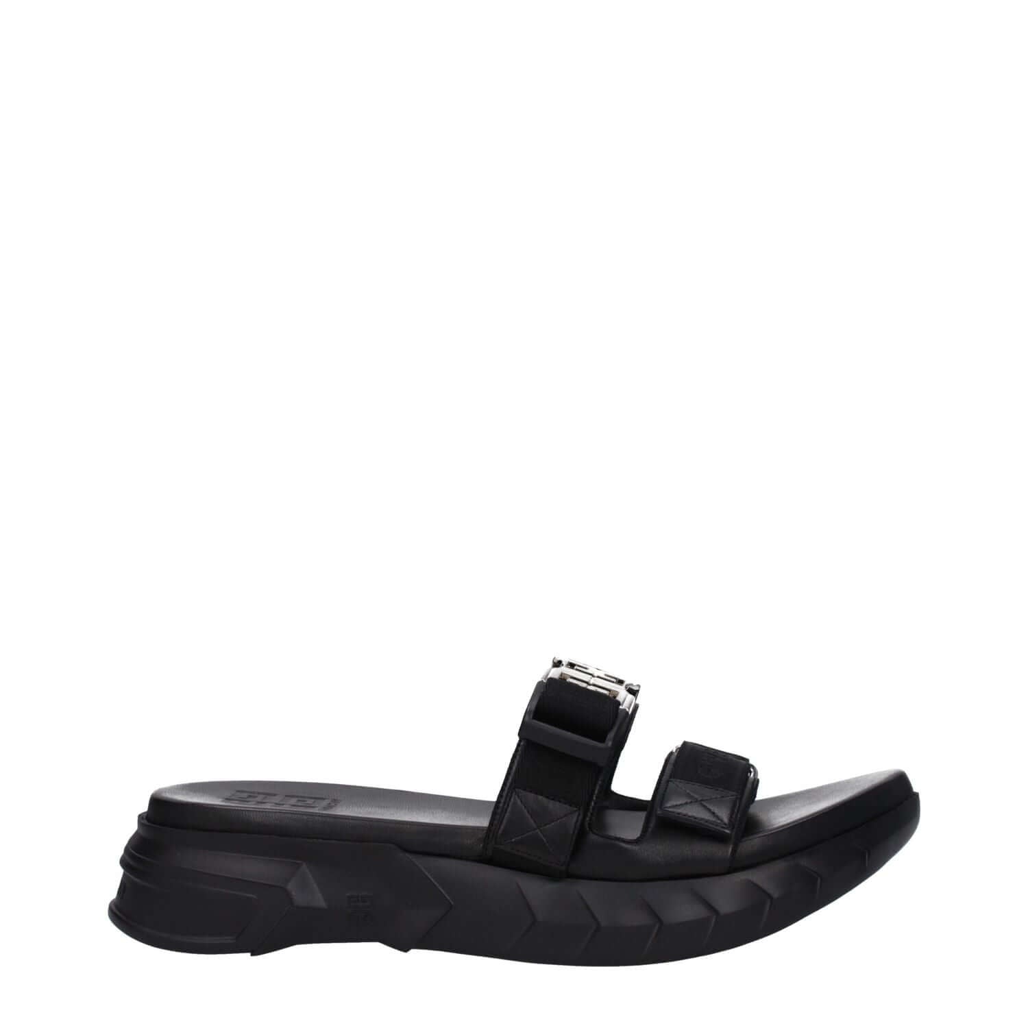 Givenchy Black Fabric Slippers