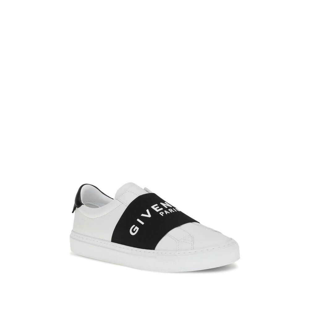 Givenchy White Calf Leather Bos Taurus Low Top Sneakers