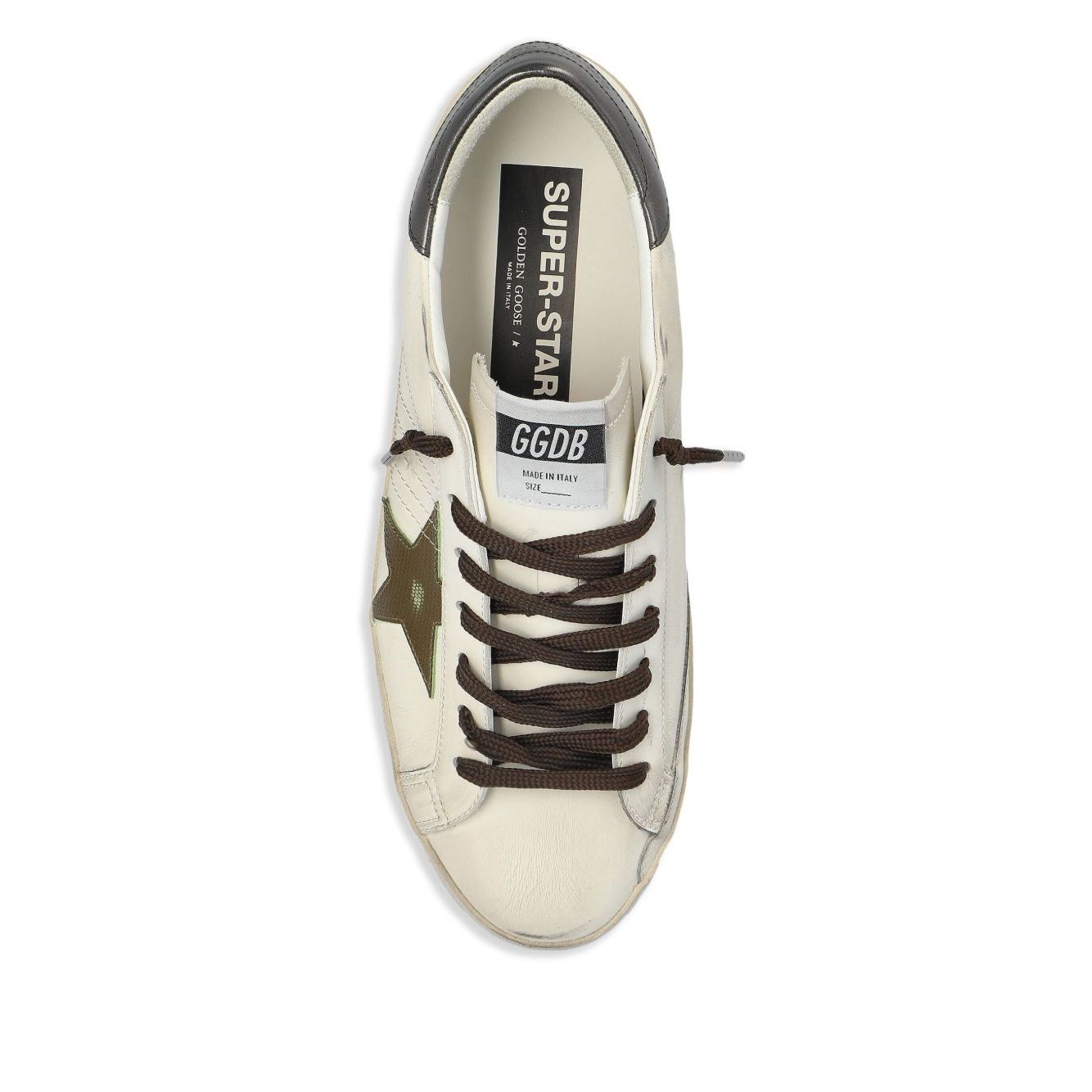 Golden Goose Super-Star in nappa leather with leather star and leather heel tab