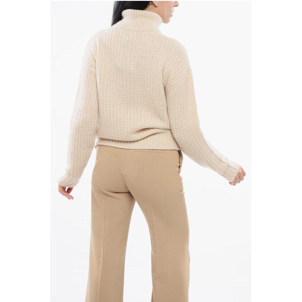 Gucci Gucci Turtleneck Cashmere Blend Pullover with Ton sur Ton Logo GU-P629245-XS