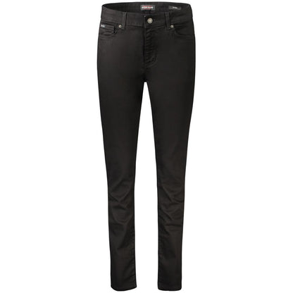 Guess Jeans Black Cotton Women Jeans, sleek skinny fit with five-pocket design.