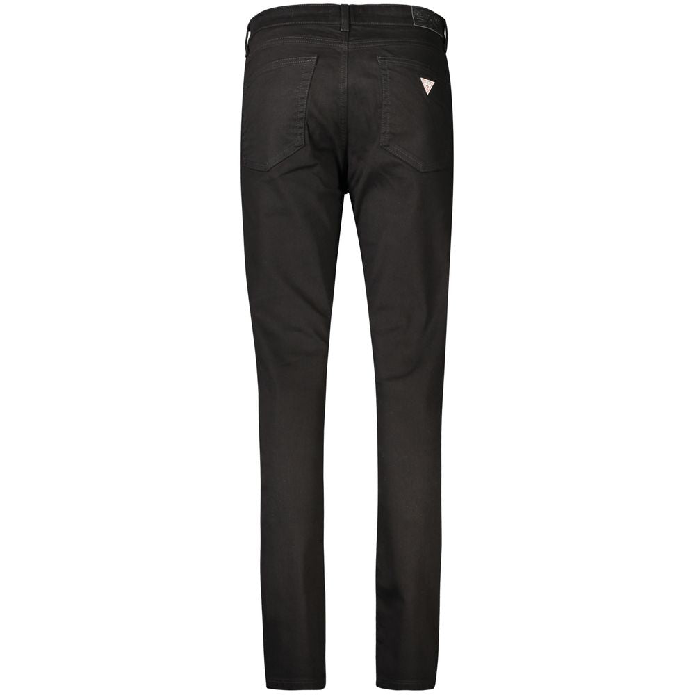 Back view of Guess Jeans Black Cotton Women Jeans with classic five-pocket design.
