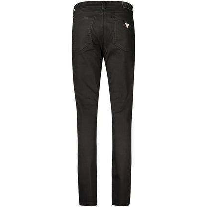 Back view of Guess Jeans Black Cotton Women Jeans with classic five-pocket design.