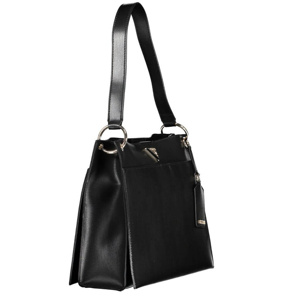 Guess Jeans Black Polyethylene Handbag