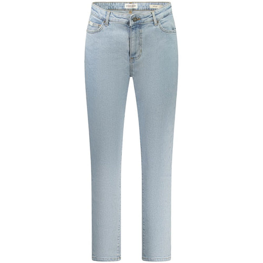 Guess Jeans Blue Cotton Women's Skinny Jean with five pockets and modern chic design, perfect for everyday style and comfort.