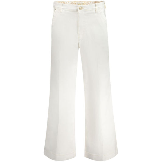 Alt Tag: Guess Jeans White Cotton Women Jeans with relaxed high waist and buttons, perfect for stylish and comfortable casual wear.