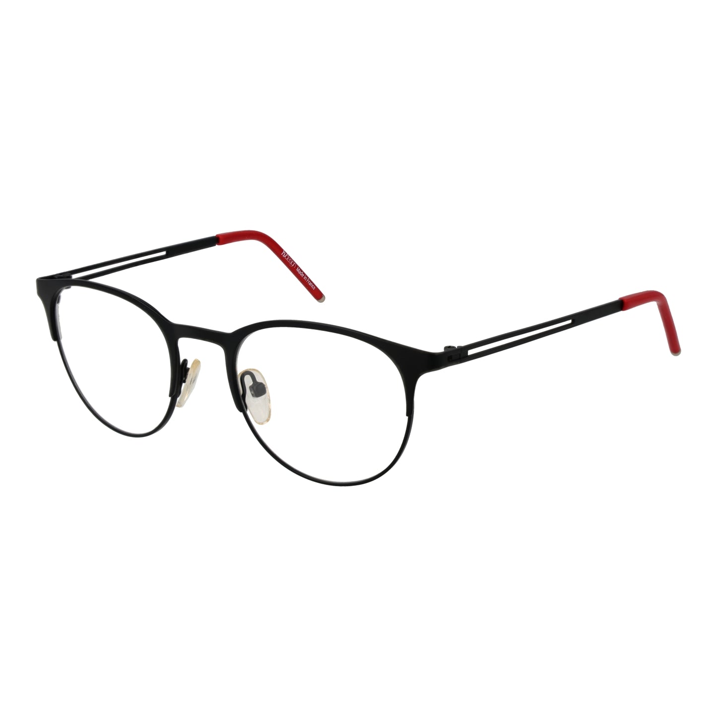 H DESIGN MOD. HD1802 50401 gent glasses with black and red frame