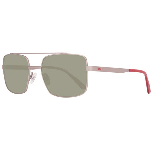 Helly Hansen Silver Metal Sunglasses model HH5017-C01-54 with green lenses and red accents, size 54/18/140 mm.